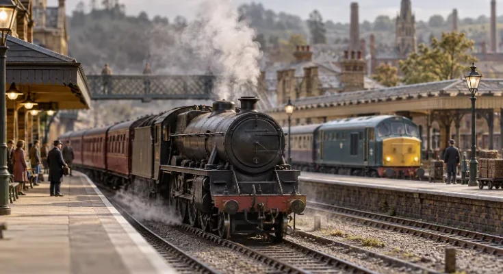 British Steam and Diesel Transition Modelling for Historic Layouts